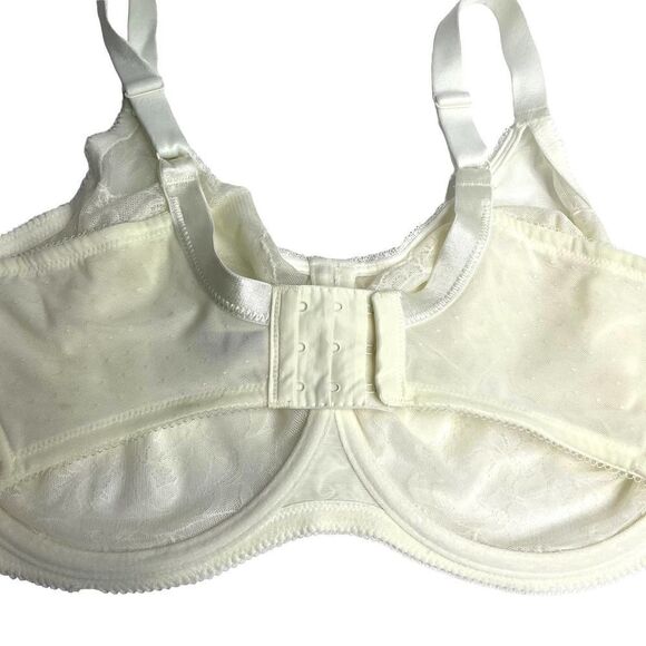 Wacoal Retro Chic Full Figure Underwire Bra Sz 38G ivory - Picture 9 of 10